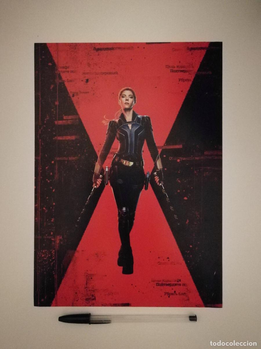 Cinema: LAMINA ACARTONADA -A4- Scarlett Johansson - VIUDA NEGRA