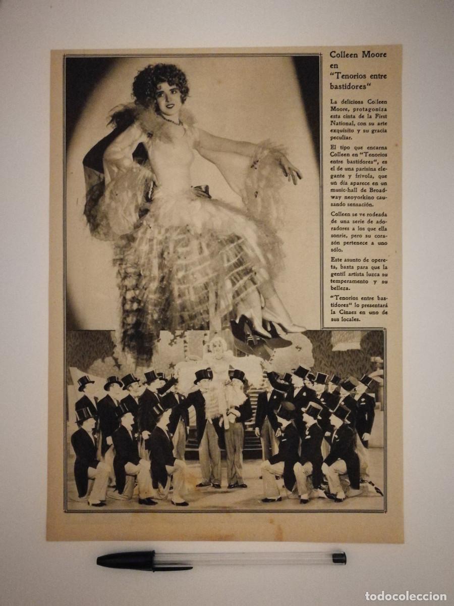 Cinema: ANTIGUO ANUNCIO ENCARTONADO -A4- Colleen Moore