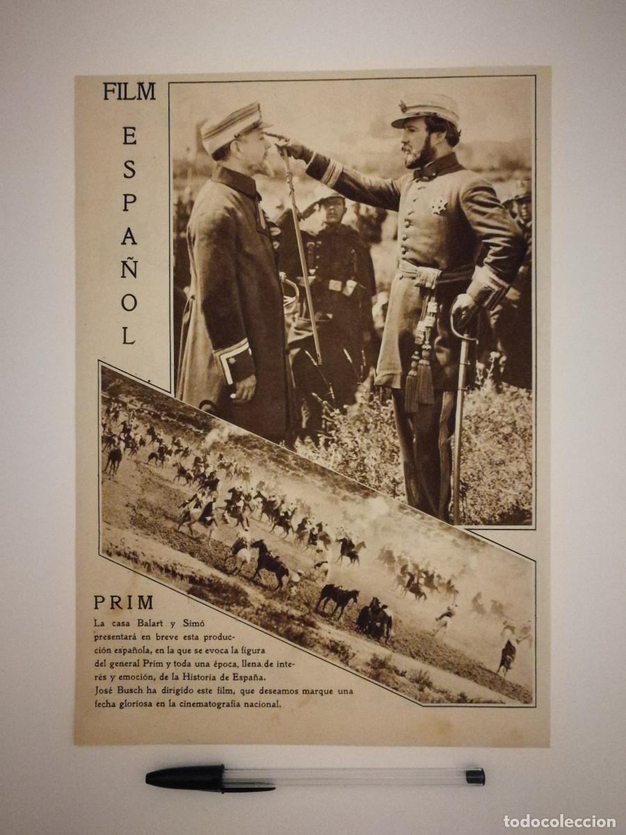 Cinema: ANTIGUO ANUNCIO ENCARTONADO -A4- PRIM GENERAL - CINE ESPA&Ntilde;OL - Jos&eacute; Buchs - Rafael Mar&iacute;a de Labra