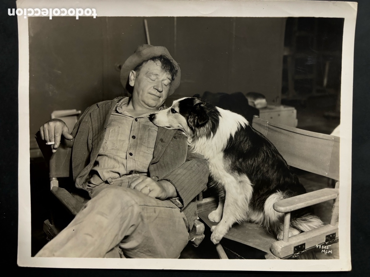 Cin&eacute;ma: Foto original MGM de Wallace Beery con perro