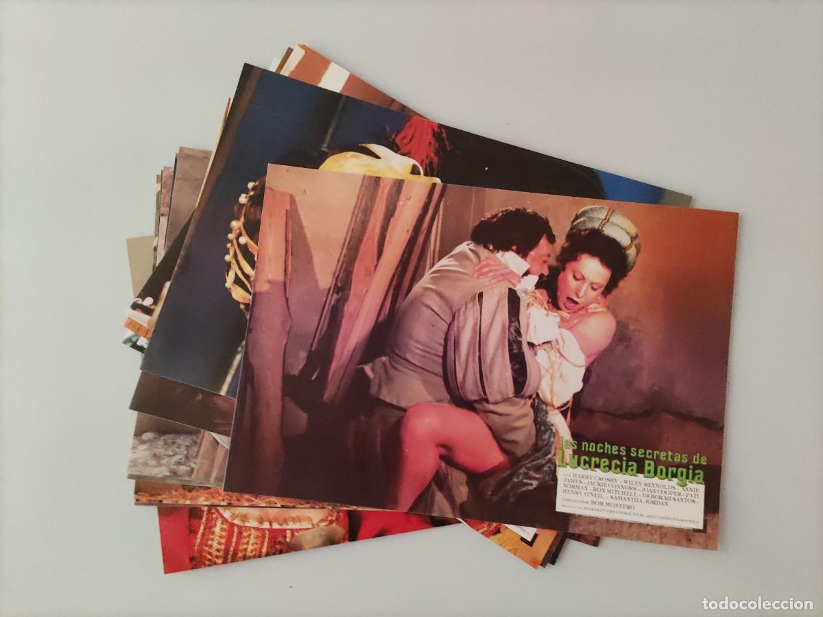 Cine: FT 20 - 12 Fotocromos Las noches secretas de Lucrecia Borgia - Harry Crosby, Wiley Reynolds