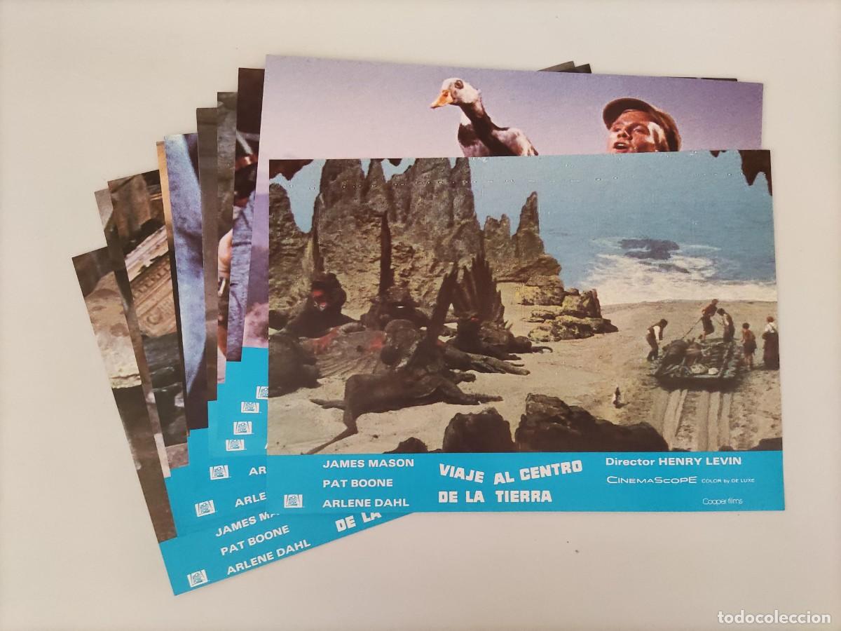 Cine: FT 80 - 11 Fotocromos Viaje al centro de la Tierra -James Mason, Pat Boone