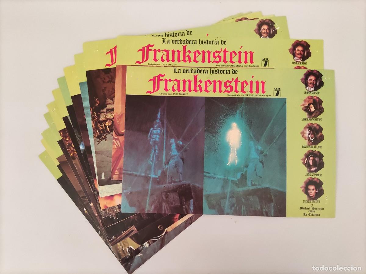 Cine: FT 83 - 12 Fotocromos La verdadera historia de Frankenstein - James Mason, Leonardo Withing