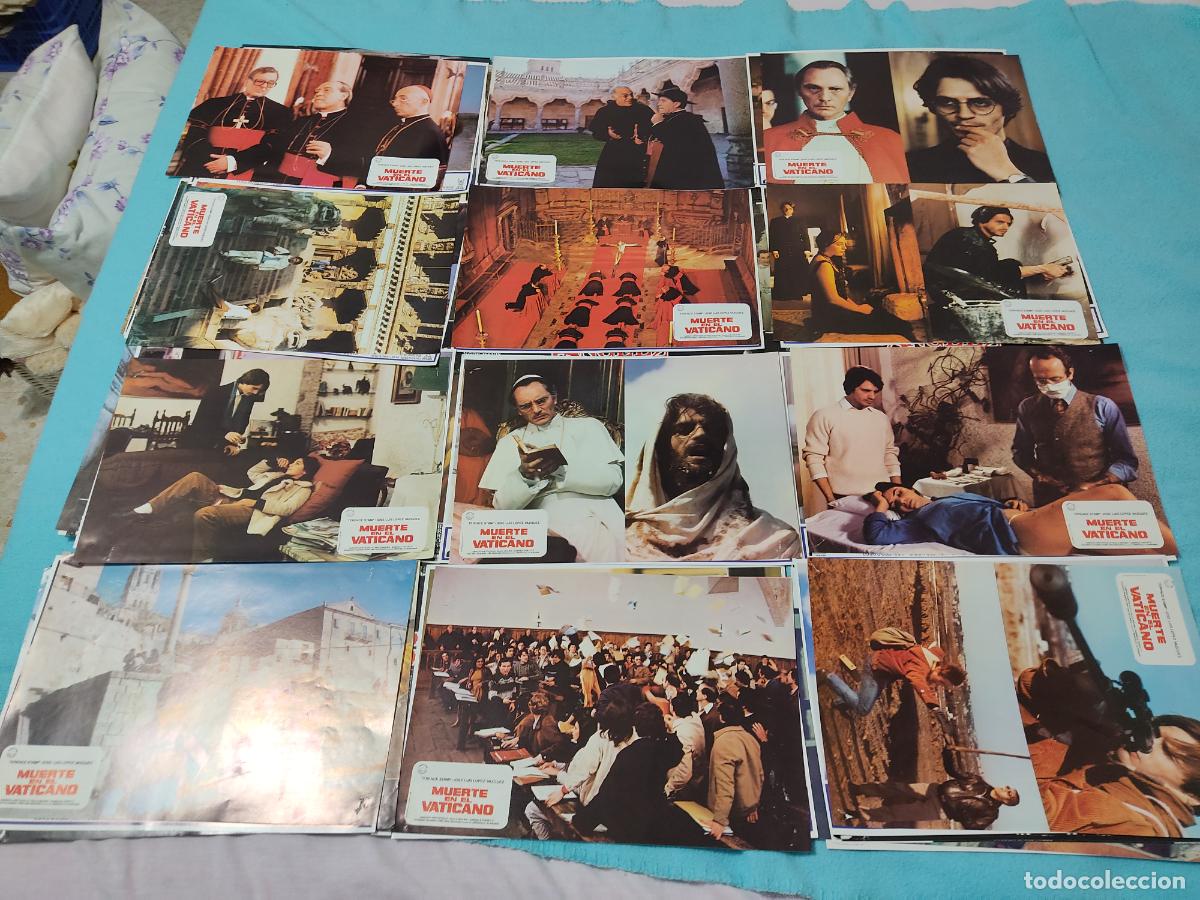Cine: 12 FOTOCROMOS DE CINE MUERTE EN EL VATICANO