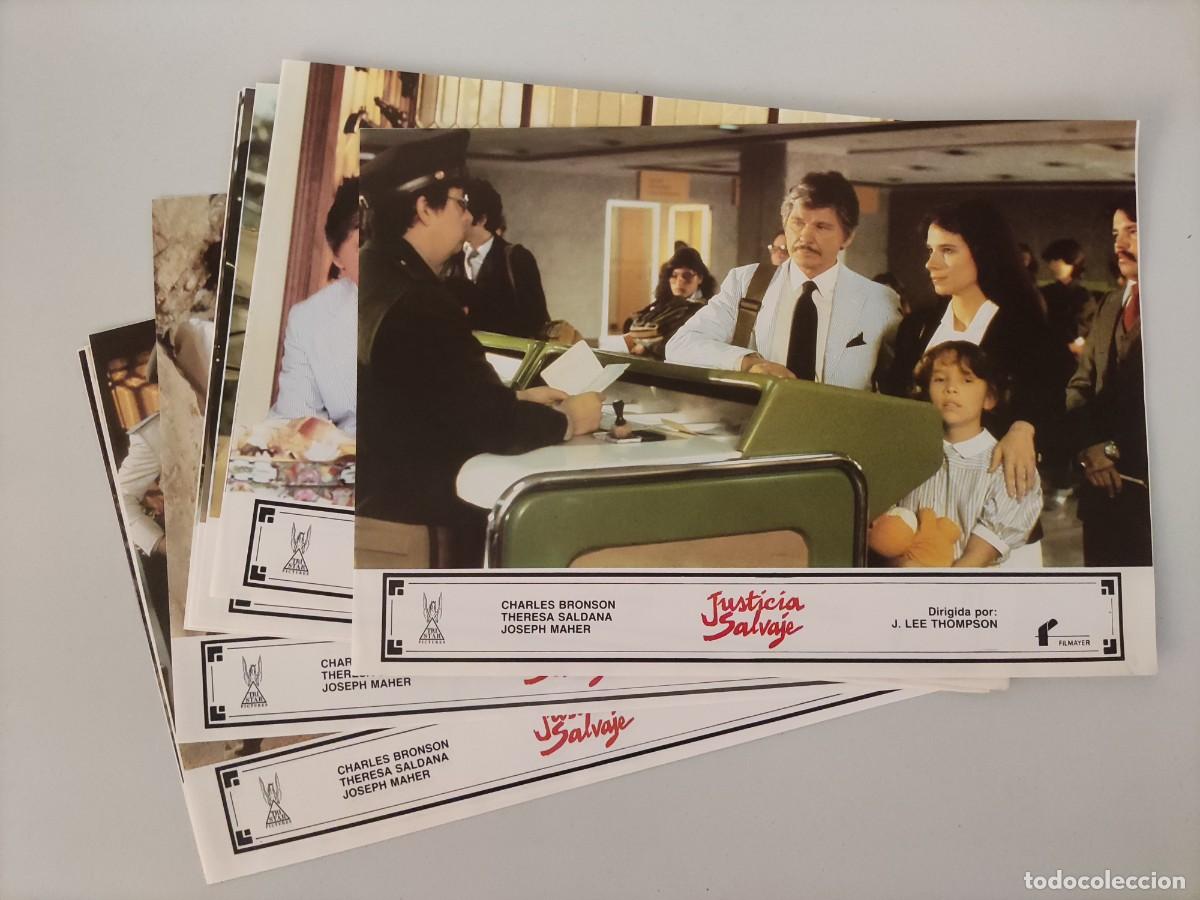 Cine: FT 131 - 12 Fotocromos Justicia salvaje - Charles Bronson, Theresa Saldana