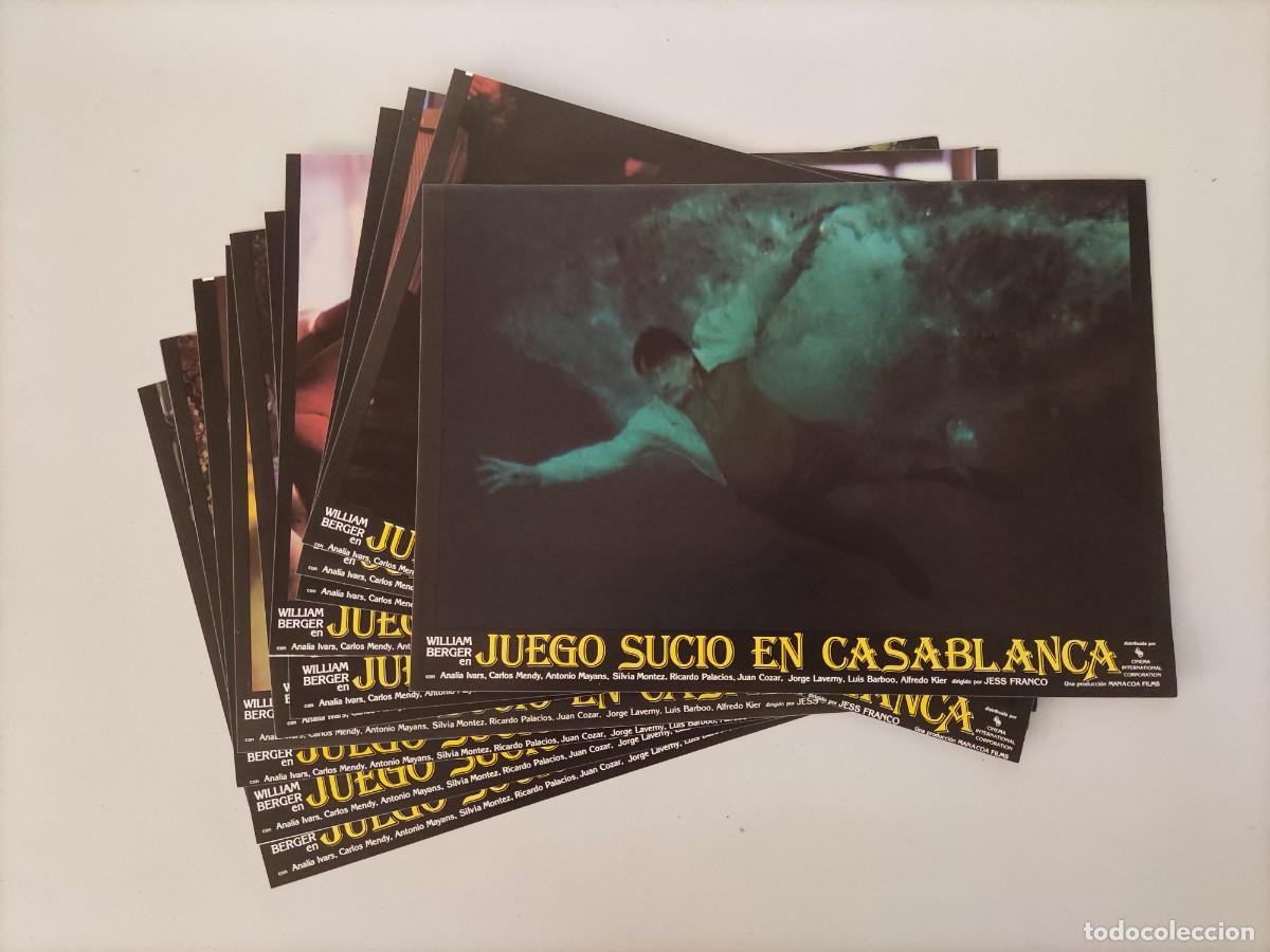 Cine: FT 133 - 12 Fotocromos Juego sucio en Casablanca - William Berger, Analia Ivars