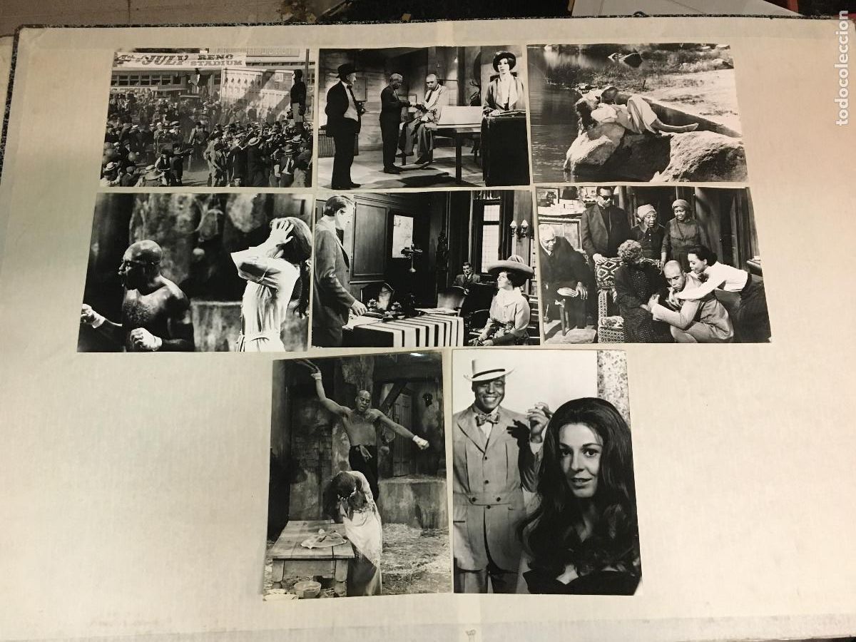 Cinema: F36719 LA GRAN ESPERANZA BLANCA JAMES EARL JONES BOXEO 8 FOTOS ORIGINALES B/N ESPA&Ntilde;OLAS