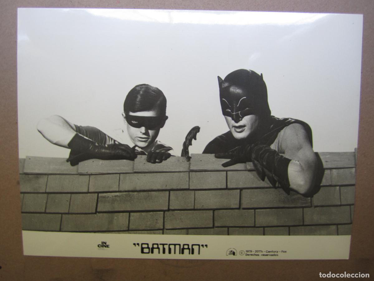Cine: batman - foto original b/n - Adam West Burt Ward serie televisiva de los 60
