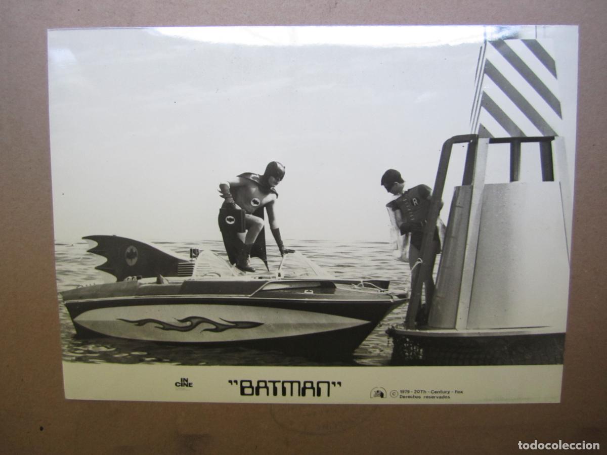 Cine: batman - foto original b/n - Adam West Burt Ward serie televisiva de los 60