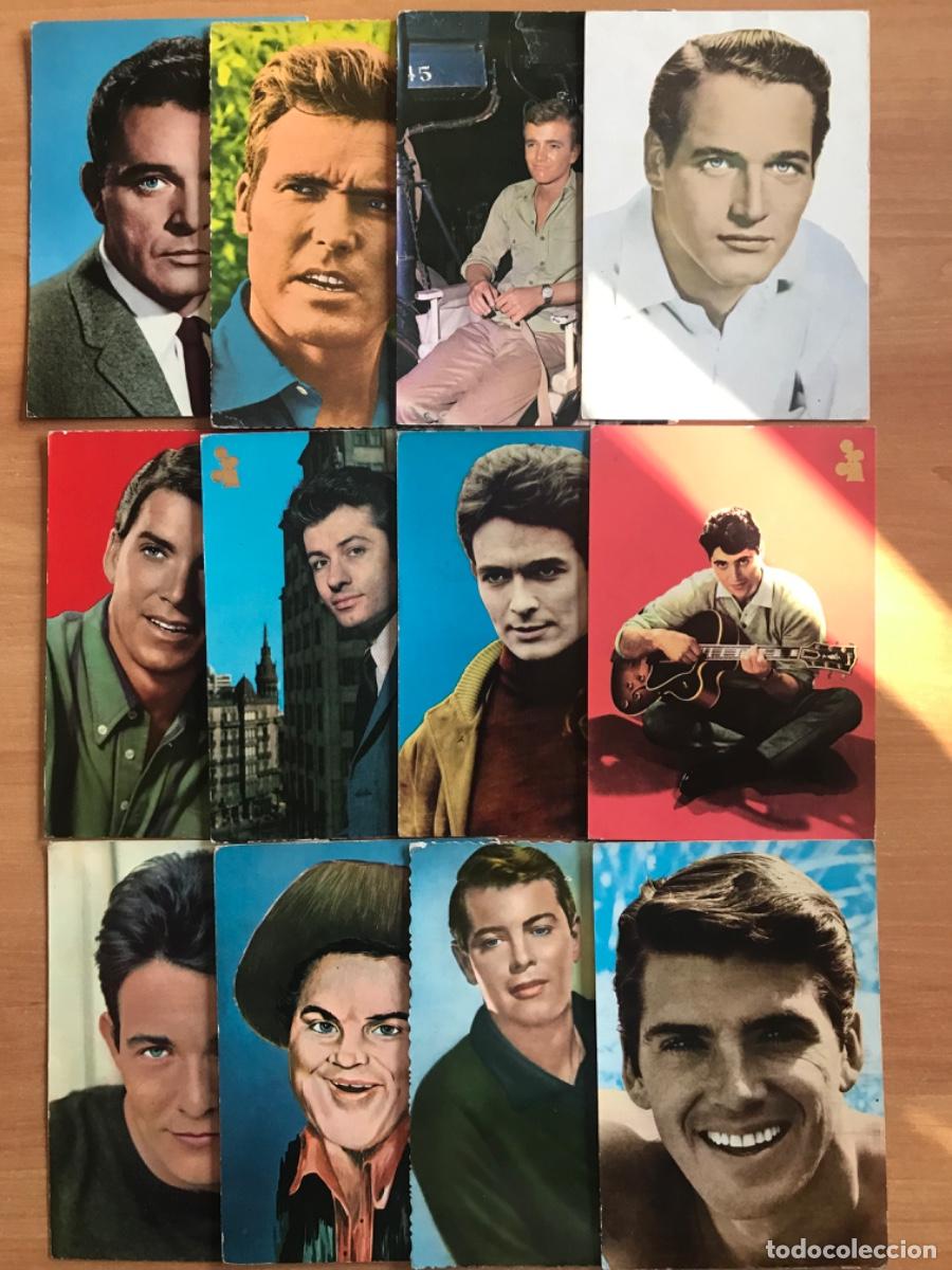 Cinema: Lote 12 postales de cine: Richard Burton, Ty Hardyn, Robert Walker y otras.
