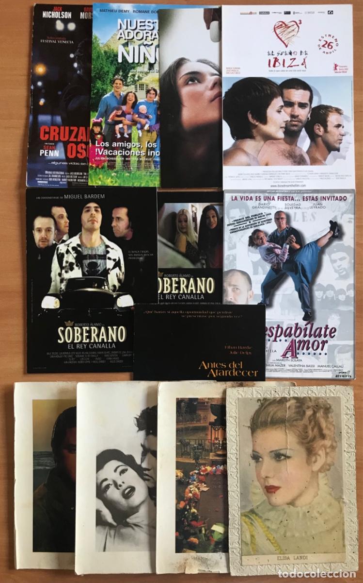 Cinema: Lote 12 postales, afiches y fotos de cine: Cruzando la oscuridad, nuestros adorables ni&ntilde;os y otras.