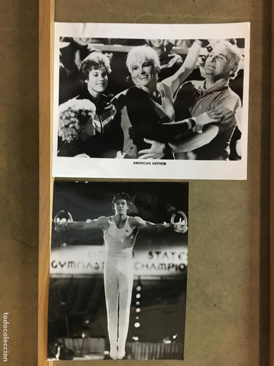 Cine: F36753 DIAS REBELDES MITCH GAYLORD JANET JONES GIMNASIA JUEGOS OLIMPICOS 2 FOTOS ORIGINALES B/N