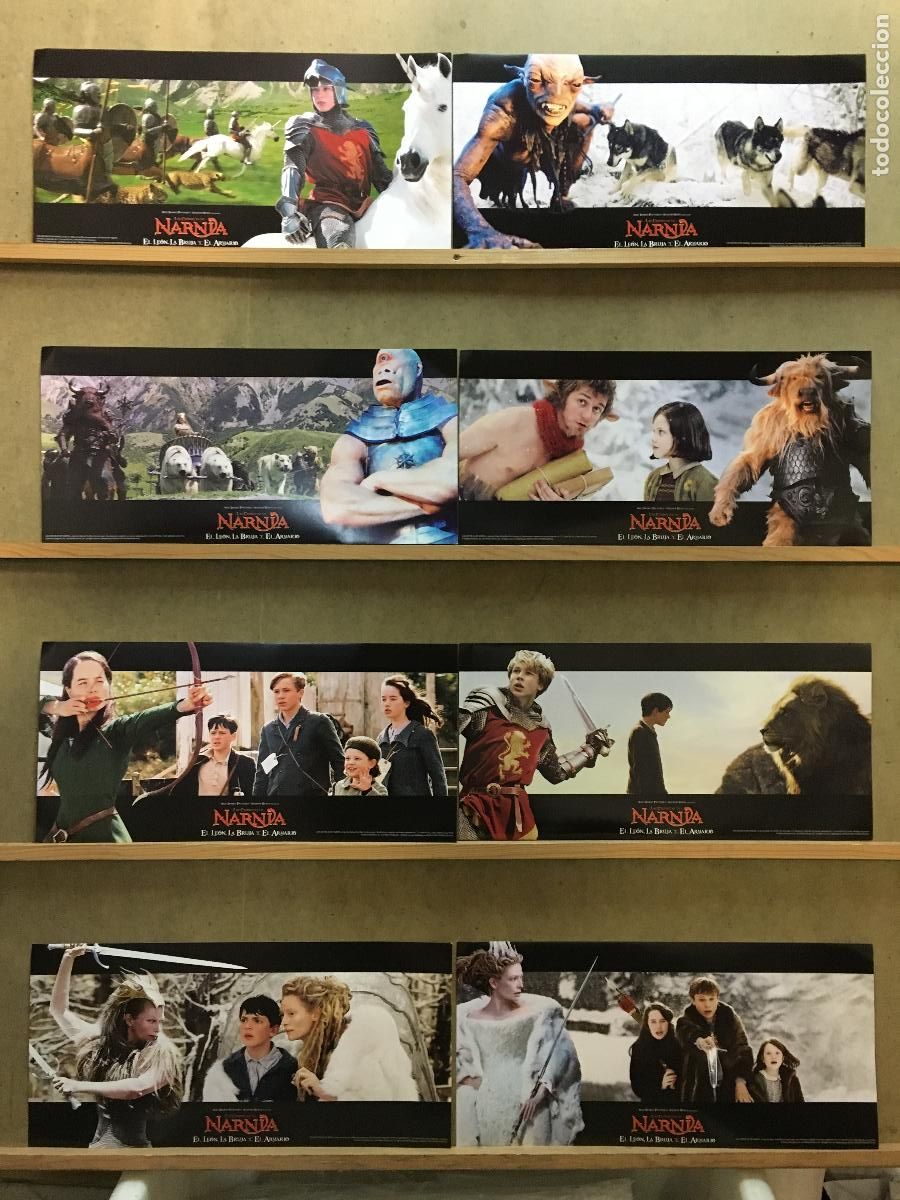 Cinema: AEB47 LAS CRONICAS DE NARNIA TILDA SWINTON SET COMPLETO 8 FOTOCROMOS ORIGINAL ESTRENO