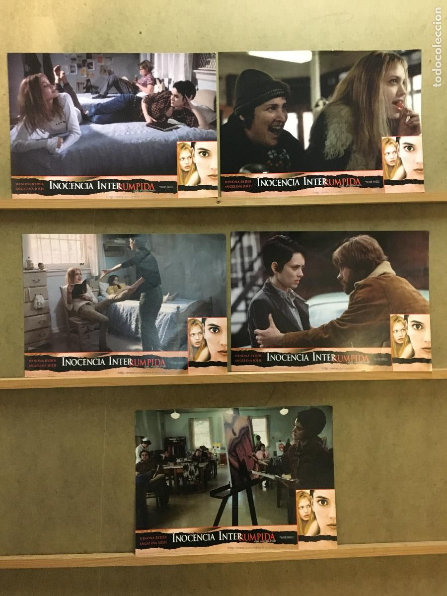 Cinema: AEB54 INOCENCIA INTERRUMPIDA WINONA RYDER ANGELINA JOLIE SET COMPLETO 5 FOTOCROMOS ORIGINAL ESTRENO