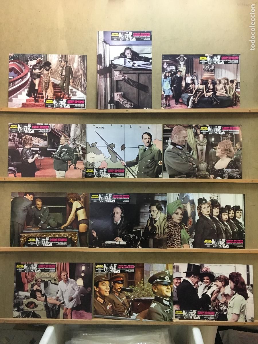 Cine: AEB81 CAMAS BLANDAS BATALLAS DURAS PETER SELLERS JURGENS SET COMPLETO 12 FOTOCROMOS ORIGINAL ESTRENO