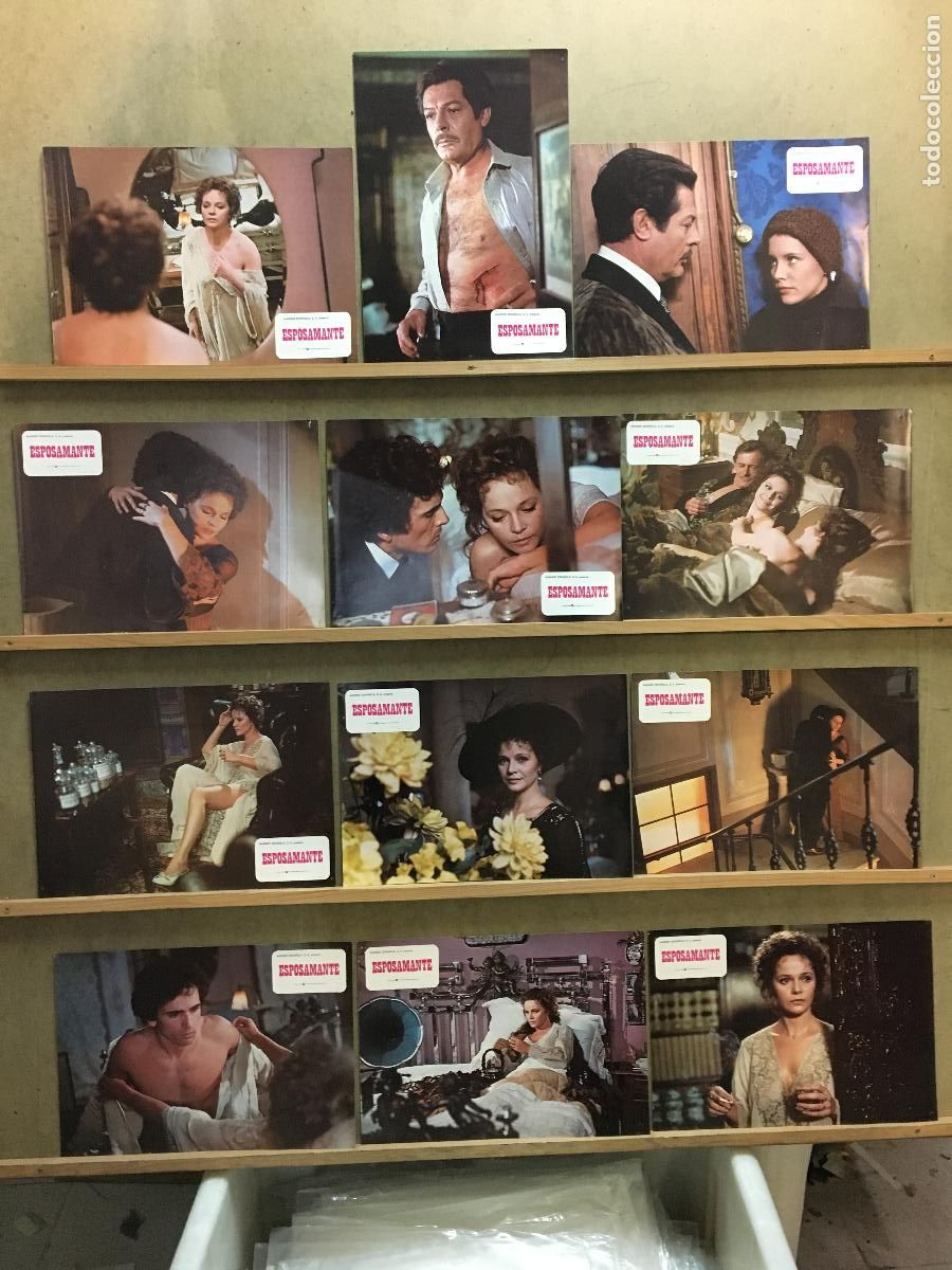 Cinema: AEB93 ESPOSAMANTE LAURA ANTONELLI MARCELLO MASTROIANNI SET COMPLETO 12 FOTOCROMOS ORIGINAL ESTRENO