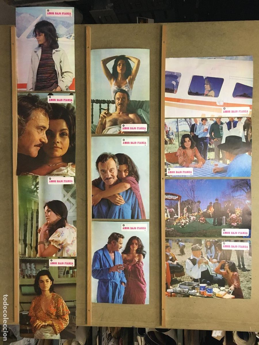 Cine: AEB96 AMOR BAJO FIANZA JACK LEMMON GENEVIEVE BUJOLD SET 11 FOTOCROMOS ORIGINAL ESTRENO