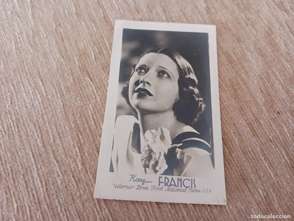 Cine: cromo postal, kay francis, actriz de la warner bros