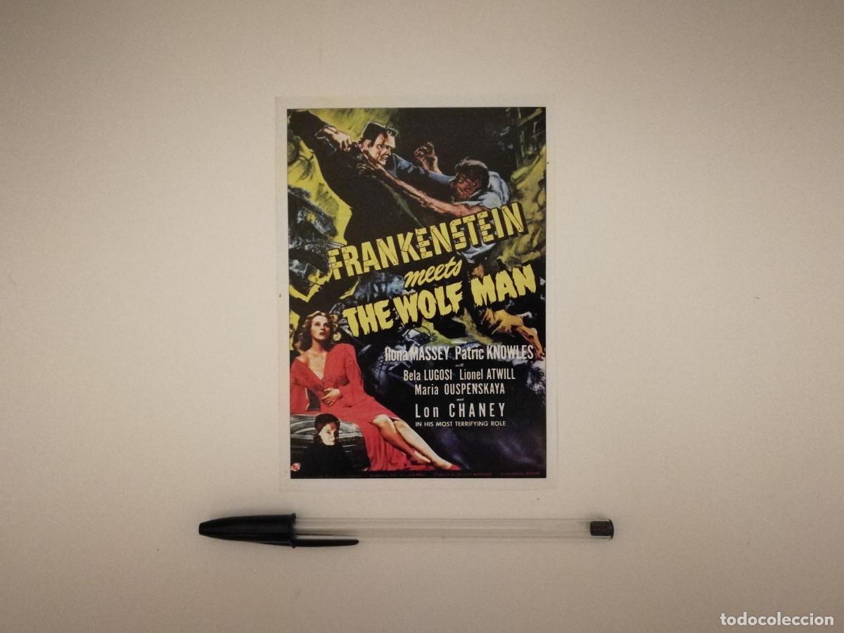 Cine: FICHA COLECCIONABLE -10*15- FRANKENSTEIN Y EL HOMBRE LOBO - TERROR - BELA LUGOSI - LON CHANEY