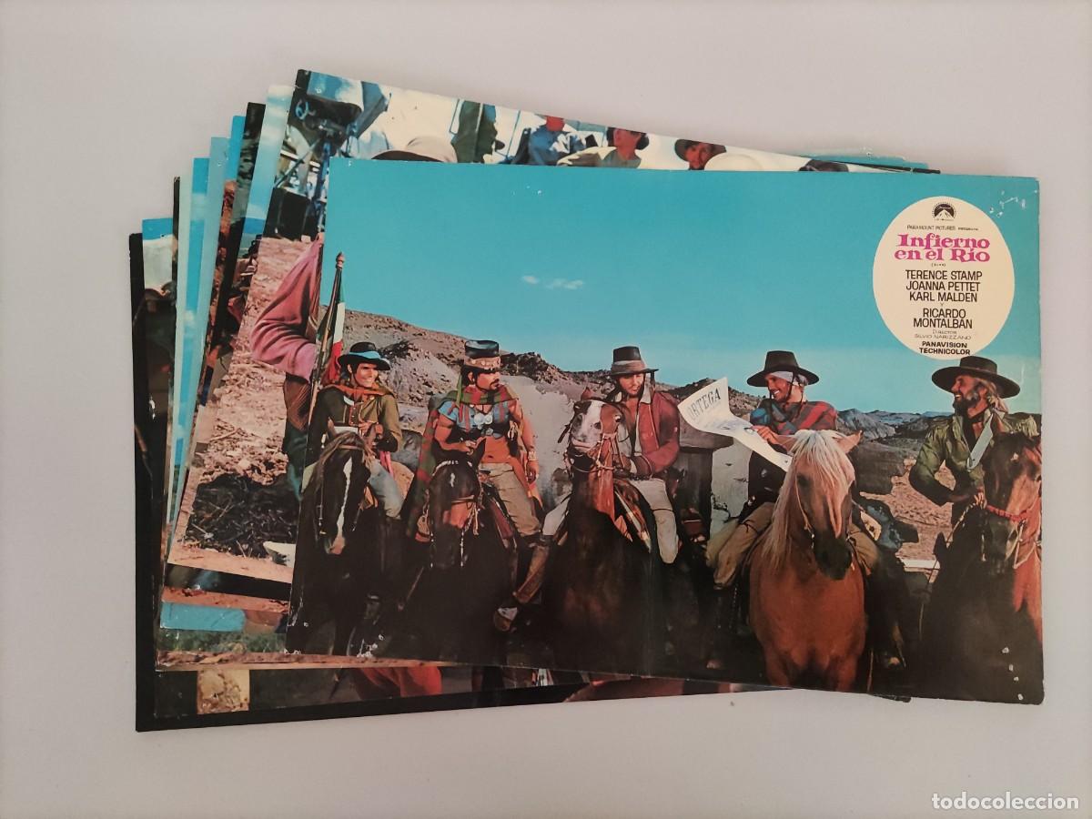 Kino: FT 165 - 12 Fotocromos Inferno en el r&iacute;o - Terence Stamp, Joanna Pettet