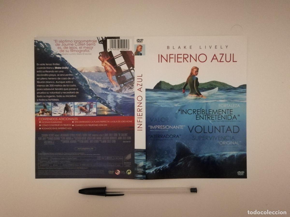 Cin&eacute;ma: CARATULA ORIGINAL -A4- INFIERNO AZUL - TERROR TIBURON - BLAKE LIVELY