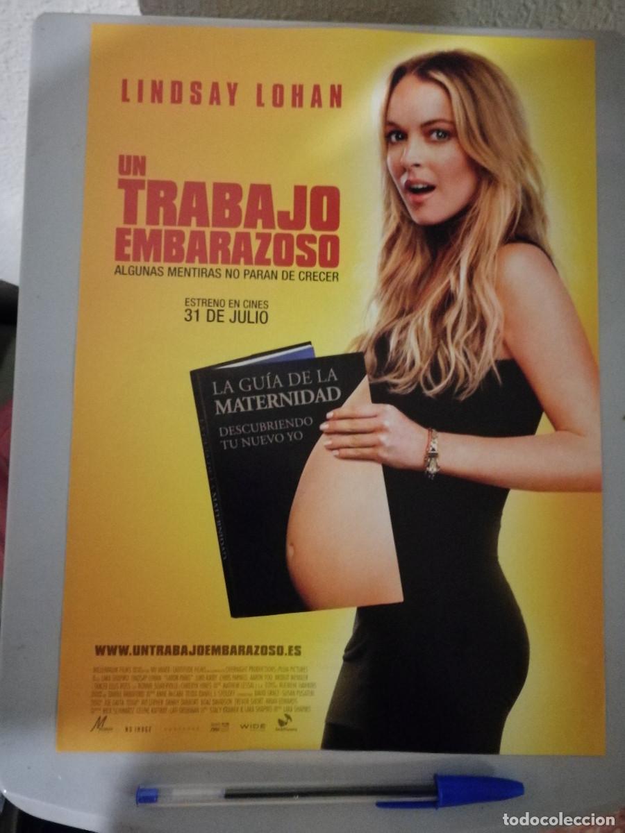 Cin&eacute;ma: LAMINA ACARTONADA -A4- Un Trabajo Embarazoso - Lindsay Lohan