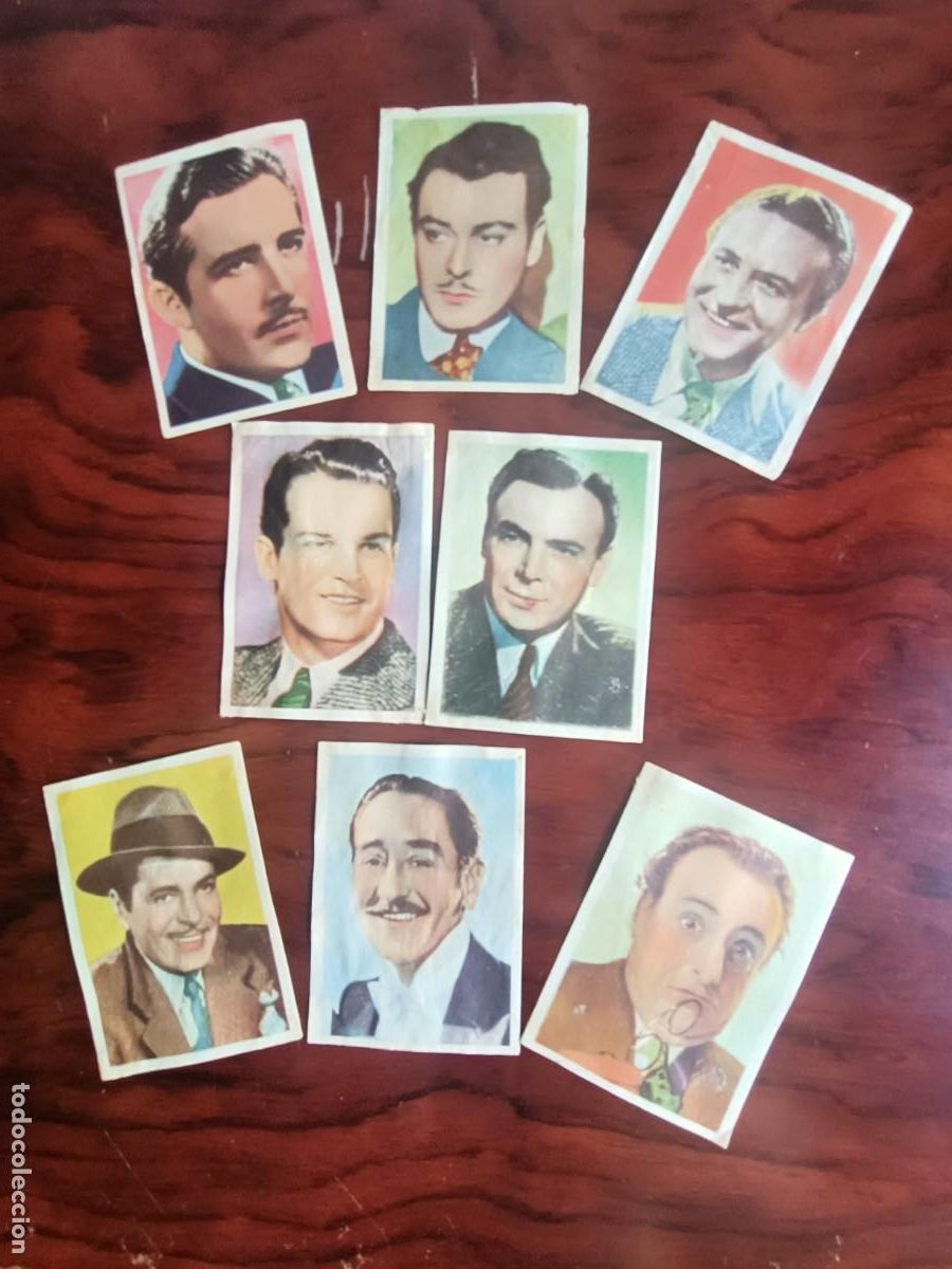 Cine: LOTE DE 8 CROMOS CINEFOTO, ACTORES, JOHN BOLES, WARNER BAXTER, WILLY FRITCH, DEAN JAGGER. Y M&Aacute;S.