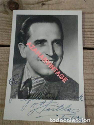 Kino: ANTIGUA FOTOGRAFIA DEL ACTOR J.PORTELA, AUTOGRAFIADA, 90X140MM