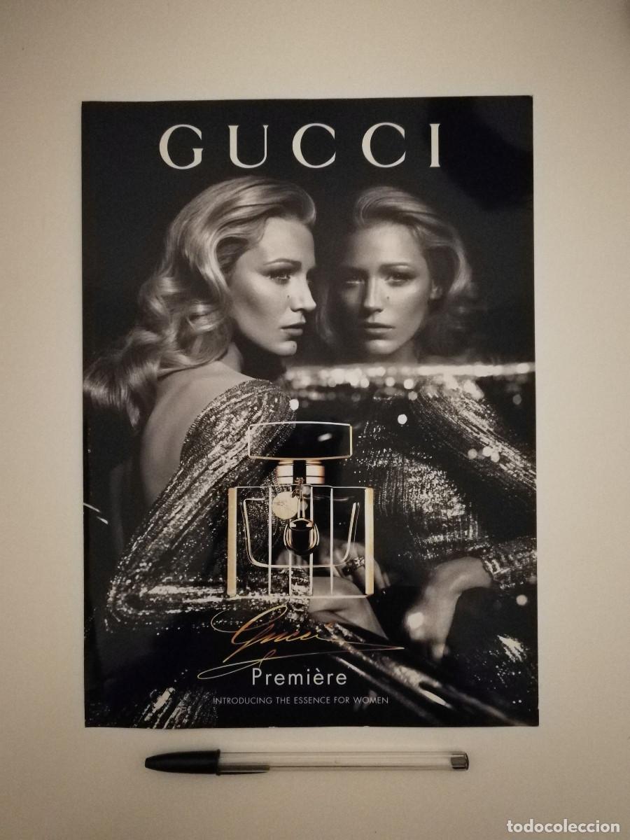 Cinema: LAMINA PUBLICITARIA ORIGINAL -A4 - BLAKE LIVELY - GUCCI PREMIERE - PERFUME