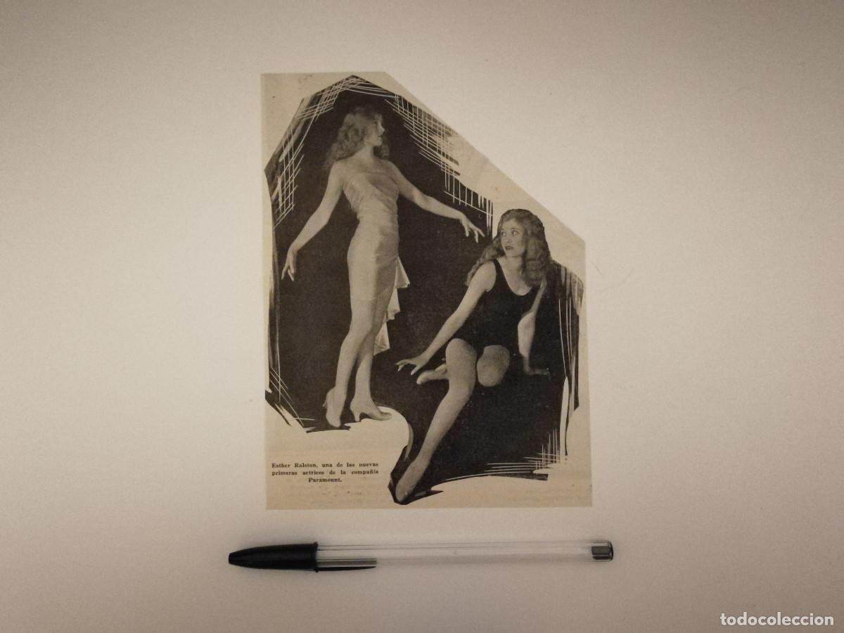 Cine: ANTIGUO ANUNCIO ENCARTONADO - Esther Ralston