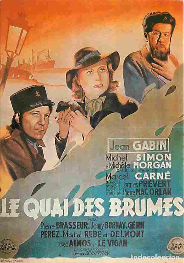 Cinema: Cinema - Affiche de Film - Le Quai des Brumes - Jean Gabin - Michel Simon - Mich&egrave;le Morgan - CPM - V