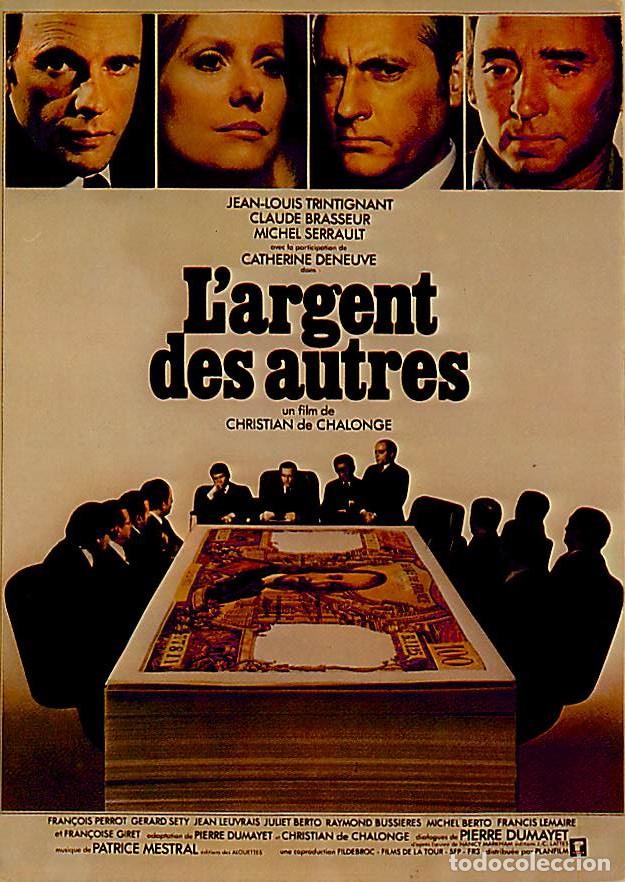 Kino: Cinema - Affiche de Film - L'argent des autres - Jean Louis Trintignant - Claude Brasseur - Michel S