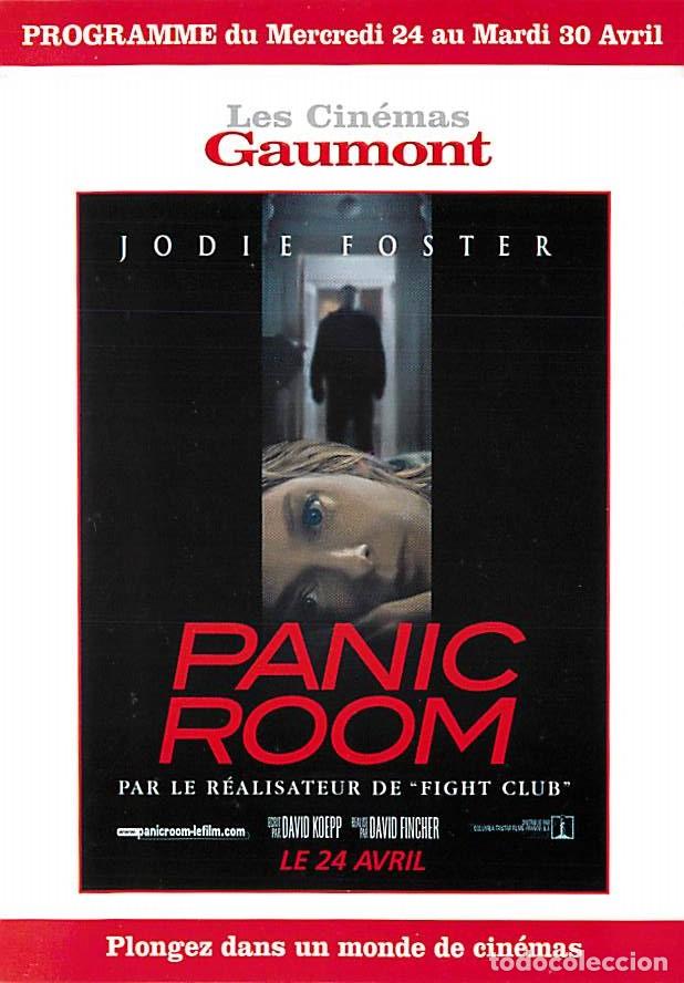 Cinema: Cinema - Affiche de Film - Panic Room - Jodie Foster - Carte Publicitaire des Cin&eacute;mas Gaumont - Cart