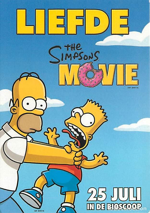 Cinema: Cinema - Affiche de Film - Les Simpsons - Le Film - Dessin Anim&eacute; - Carte Neuve - CPM - Voir Scans Re