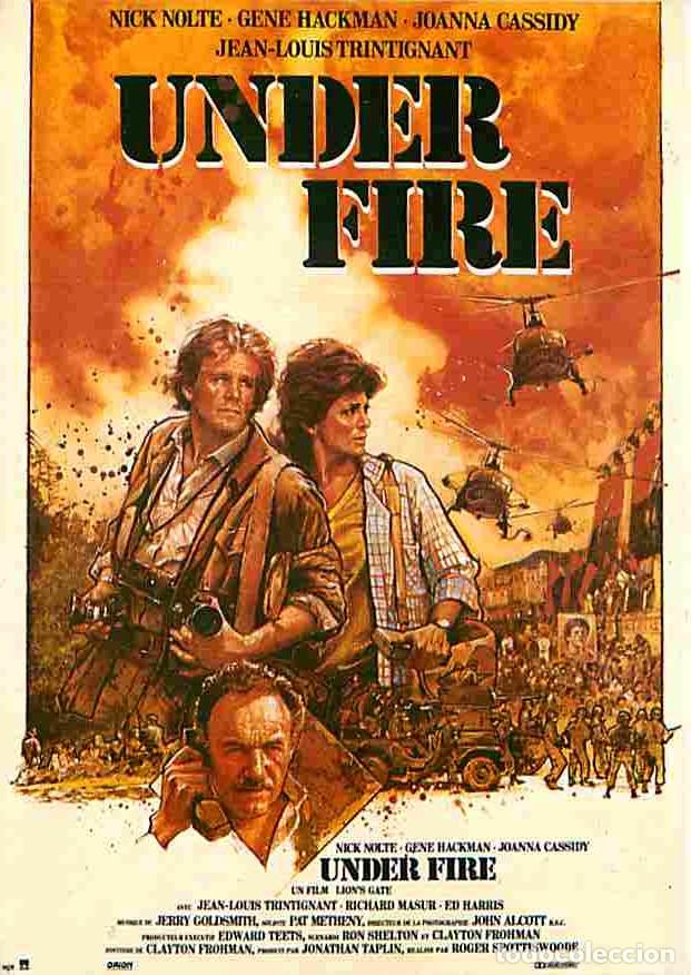 Kino: Cinema - Affiche de Film - Under Fire - Nick Nolte - Gene Hackman - Joanna Cassidy - Jean Louis Trin