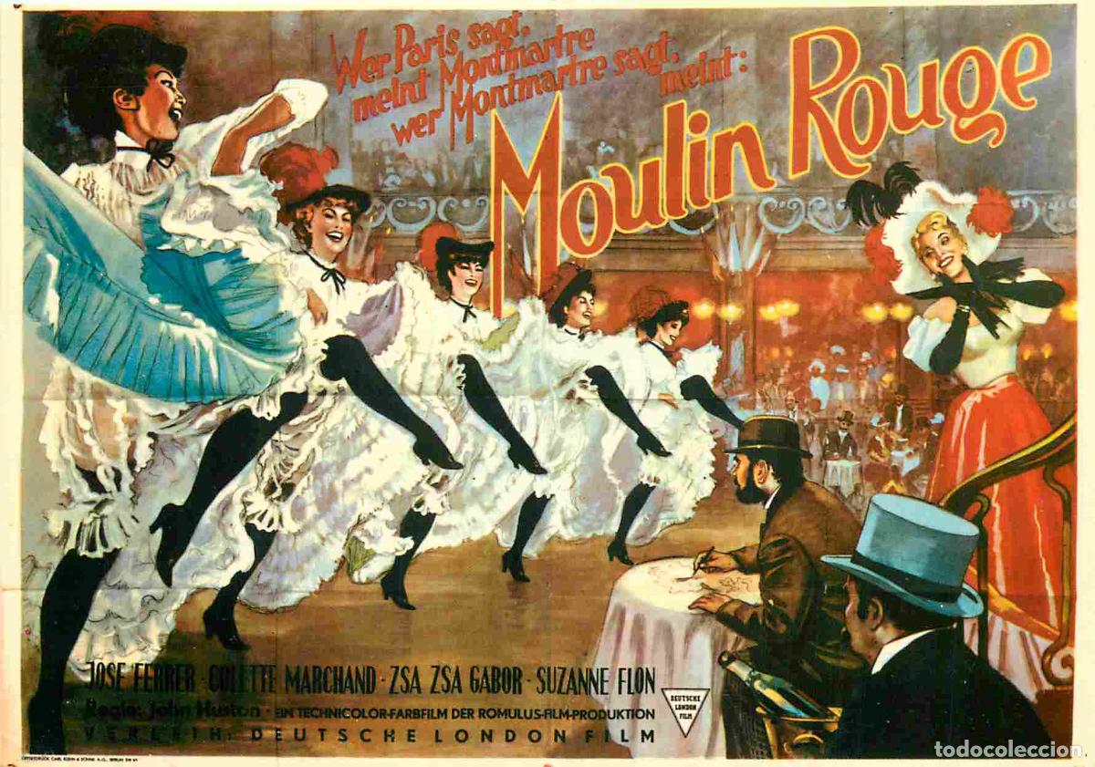 Cine: Cinema - Affiche de Film - Moulin Rouge - J Ferrer - Zsa Zsa Gabor - John Huston - CPM - Carte Neuve