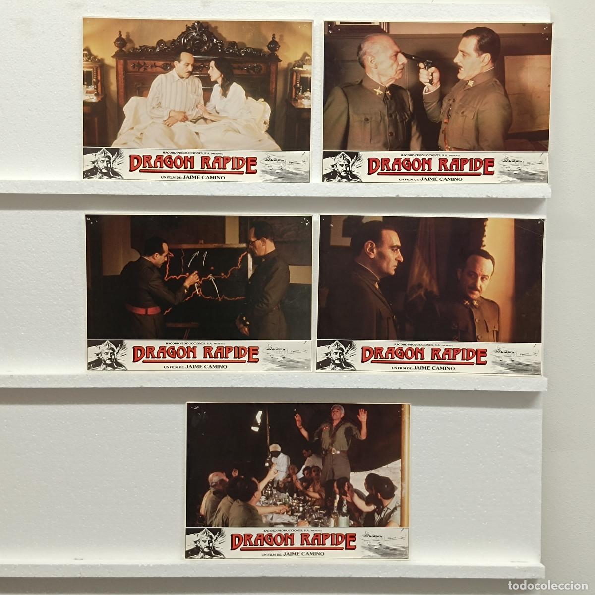 Cinema: LOTE 5 FOTOCROMOS. ORIGINALES DE CINE. DRAGON RAPIDE.