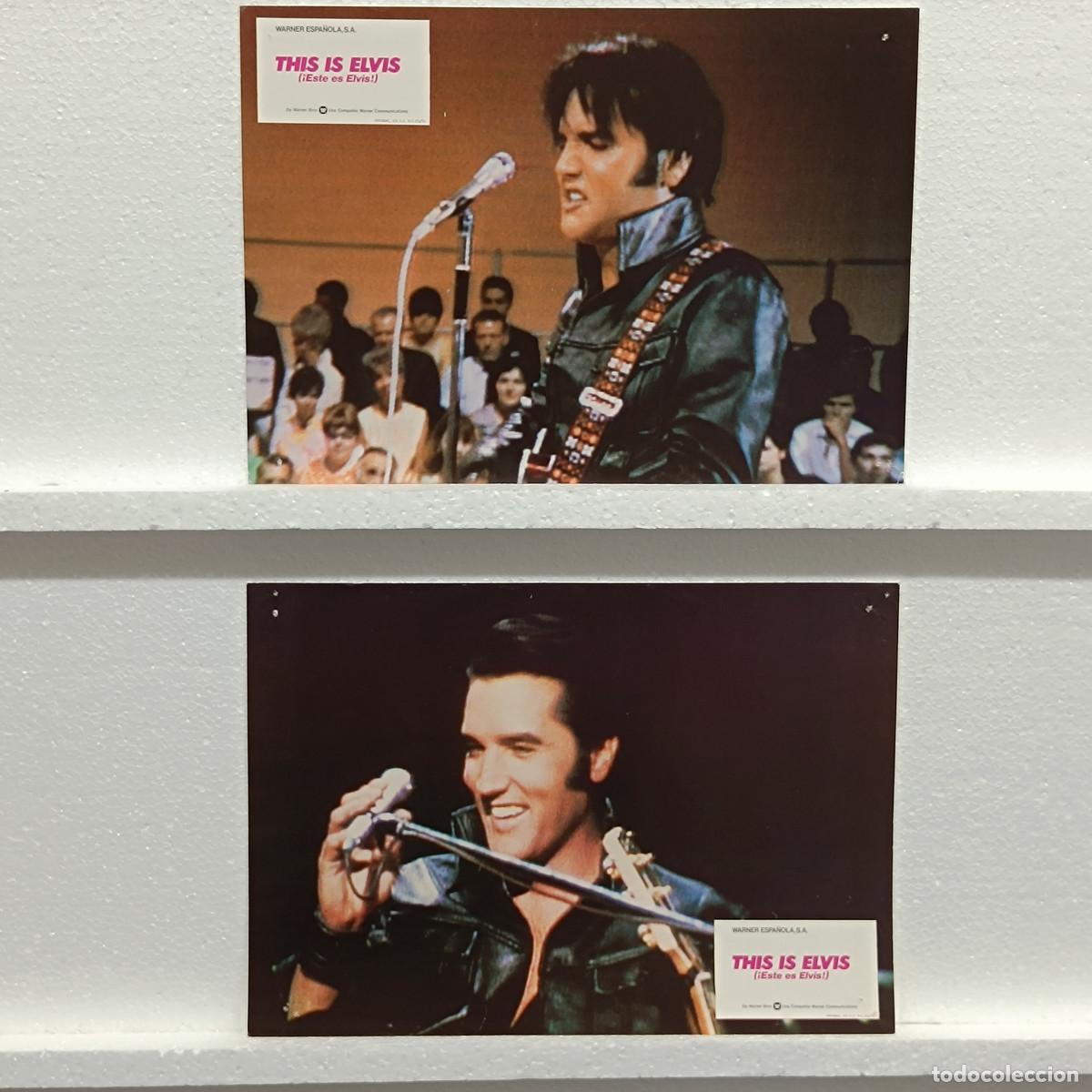Cinema: LOTE 2 FOTOCROMOS. ORIGINALES DE CINE. THIS IS ELVIS.