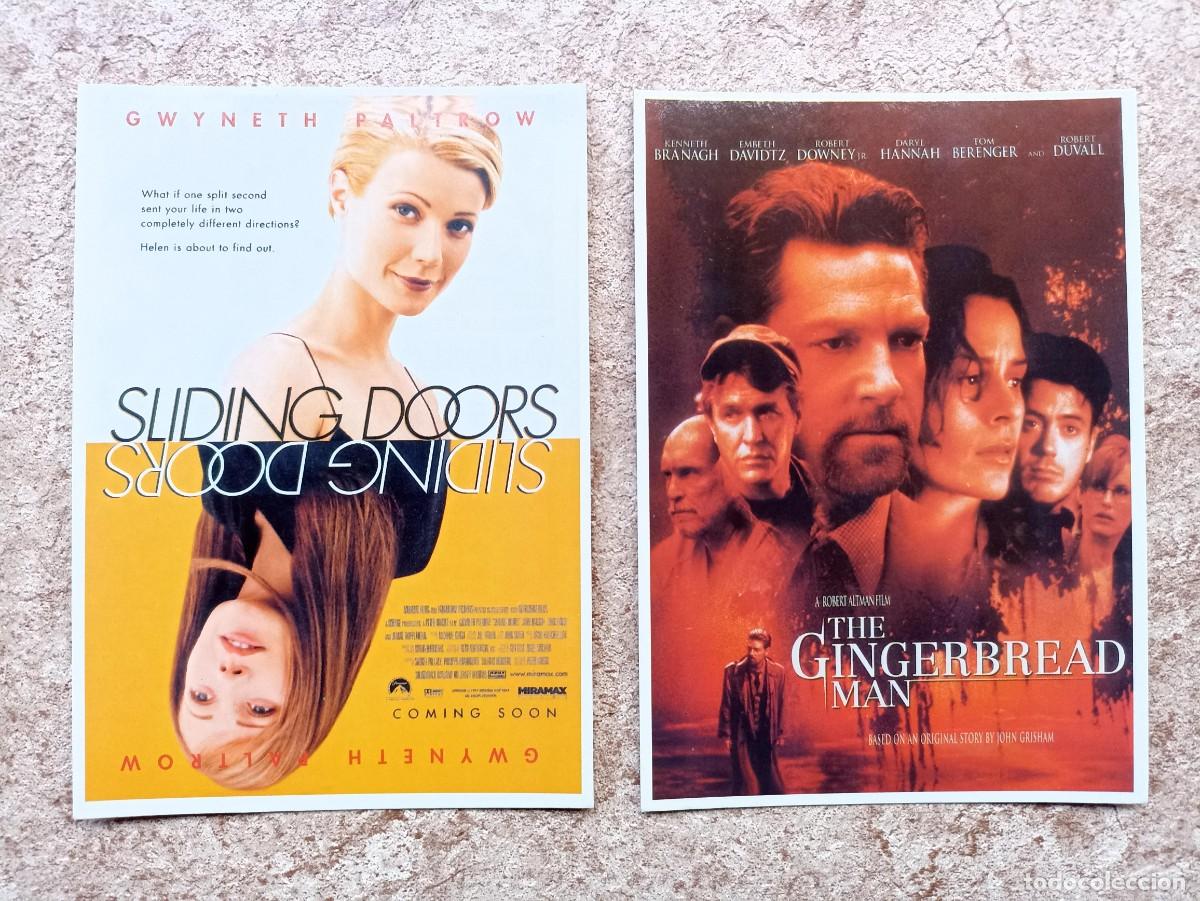 Cine: Lote 2 postales de cine Sliding doors, the gingerbread man