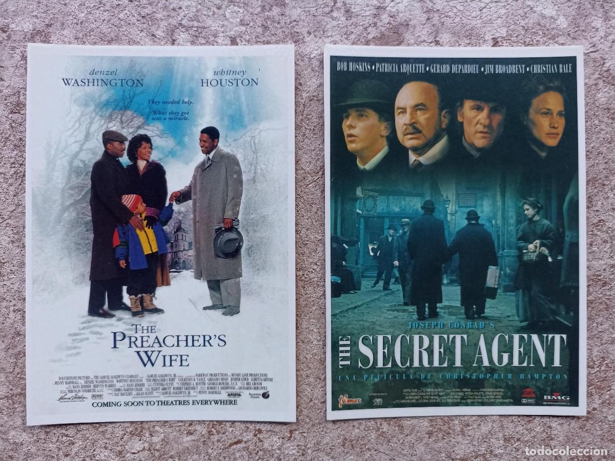Cinema: Lote 2 postales de cine, The preacher&acute;s wife, The secret agent