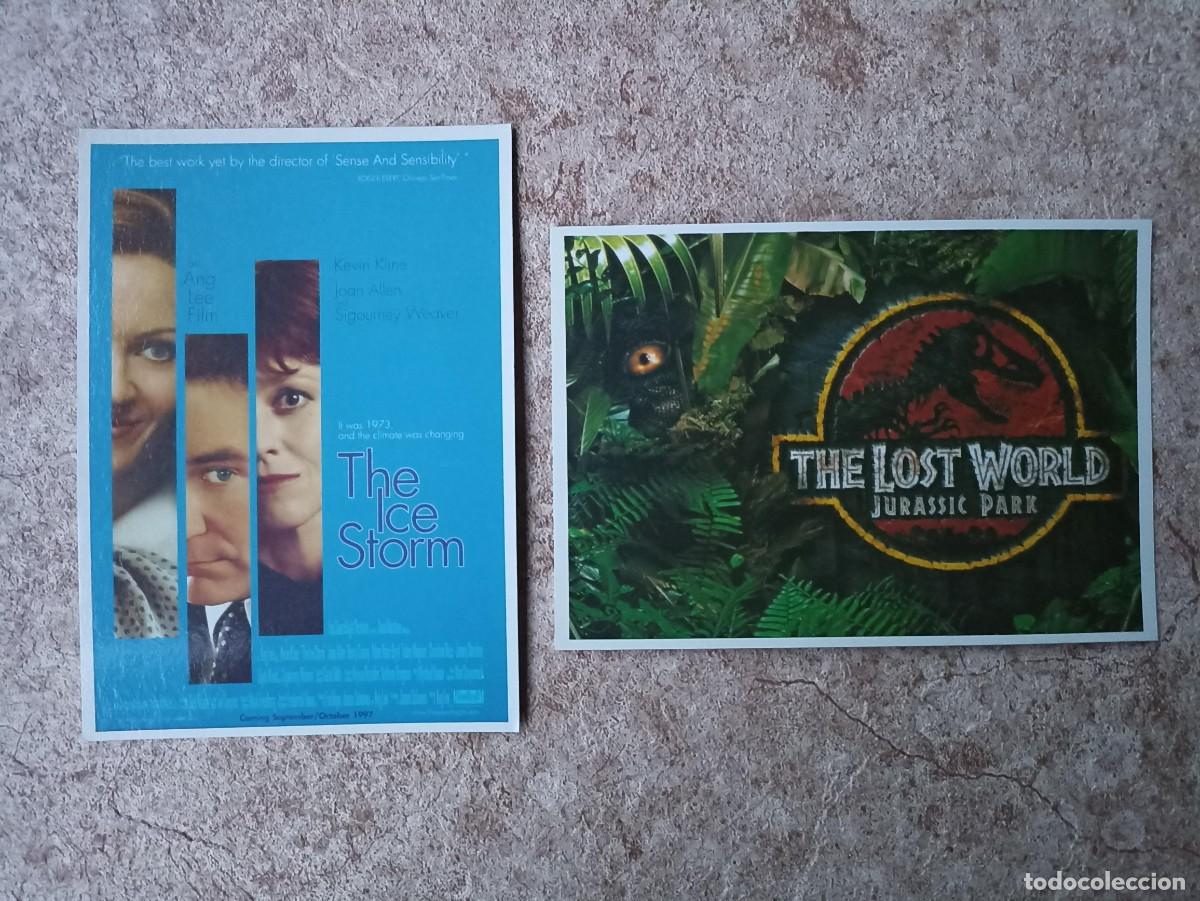 Cinema: Lote 2 postales de cine, The ice storm, the lost world (Jurasic Park)