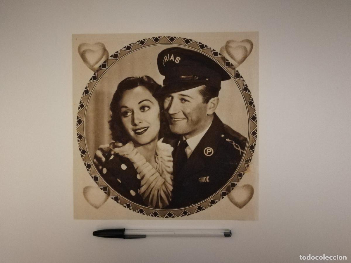 Cine: ANTIGUO ANUNCIO ENCARTONADO - EL MODO DE AMAR - Ann Dvorak - Maurice Chevalier