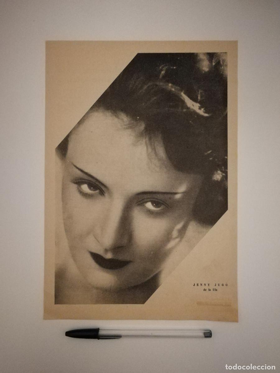 Cine: ANTIGUO ANUNCIO ENCARTONADO -A4- Jenny Jugo