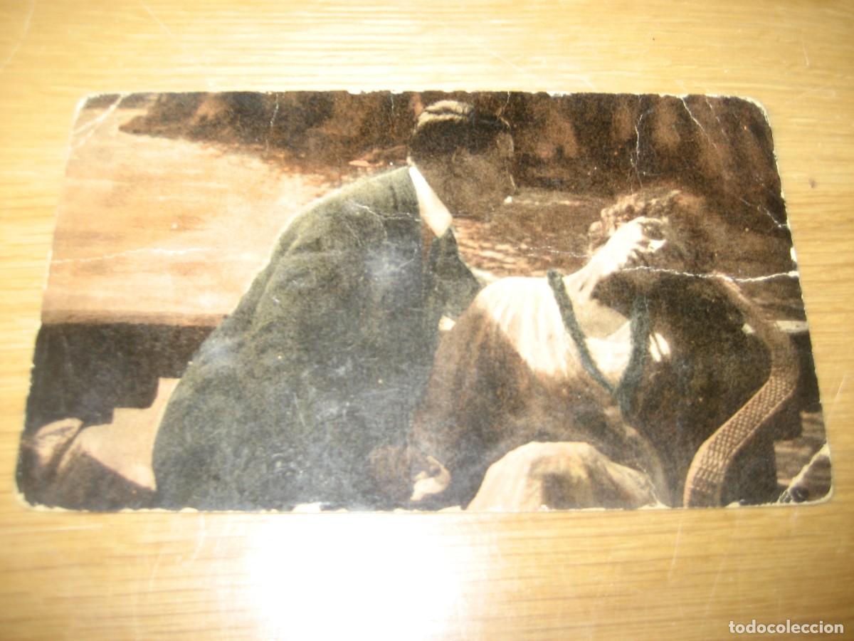 Cine: antigua postal cromo cine mudo Chocolate Salas Sabadell . n&ordm; 6 La culpa