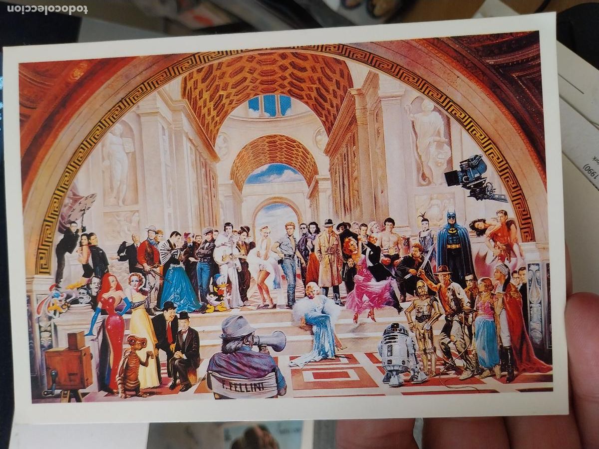 Cin&eacute;ma: LAST PICTURE POSTAL CINE ED MERCURI SC 1453 MARYLIN BATMAN ELVIS STAR WARS PERSONAJES