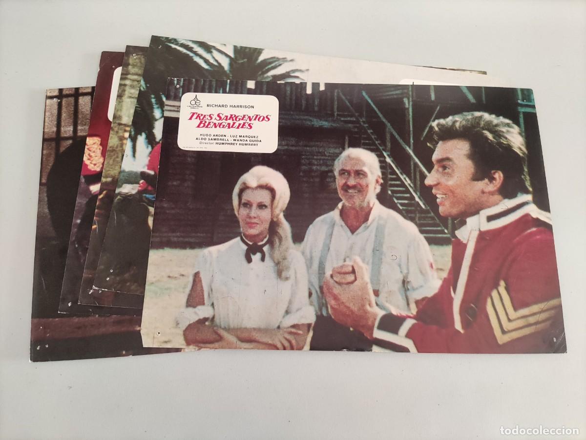 Kino: FT 302 - 5 Fotocromos Tres sargentos bengal&iacute;es - Richard Harrison, Hugo Arden
