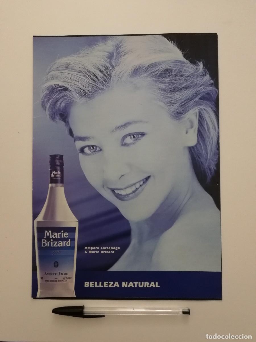 Cinema: ANTIGUO ANUNCIO ENCARTONADO -A4- Amparo Larra&ntilde;aga - CINE ESPA&Ntilde;OL - LICOR MARIE BRIZARD - PUBLICIDAD