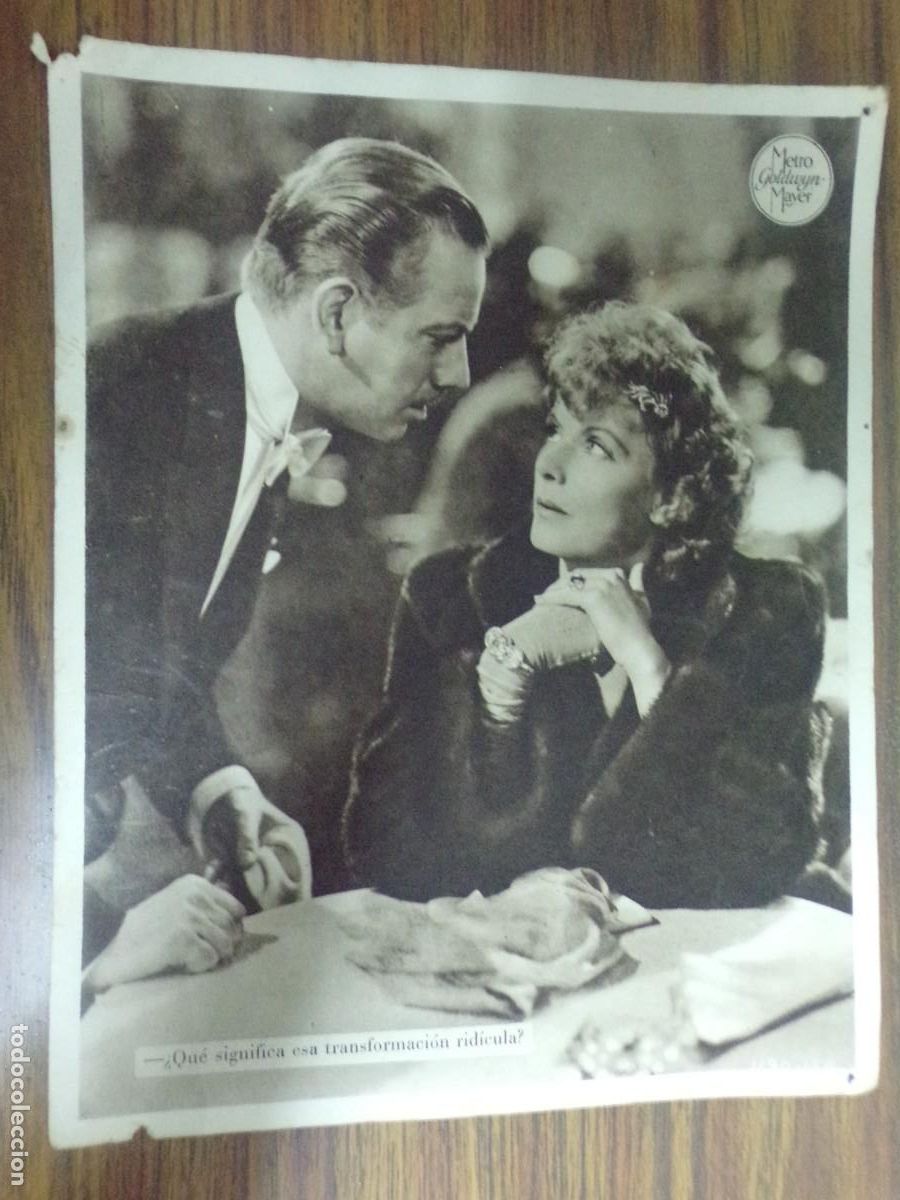 Cine: fotograma folleto Metro Goldwyn Mayer original. actores y actrices.