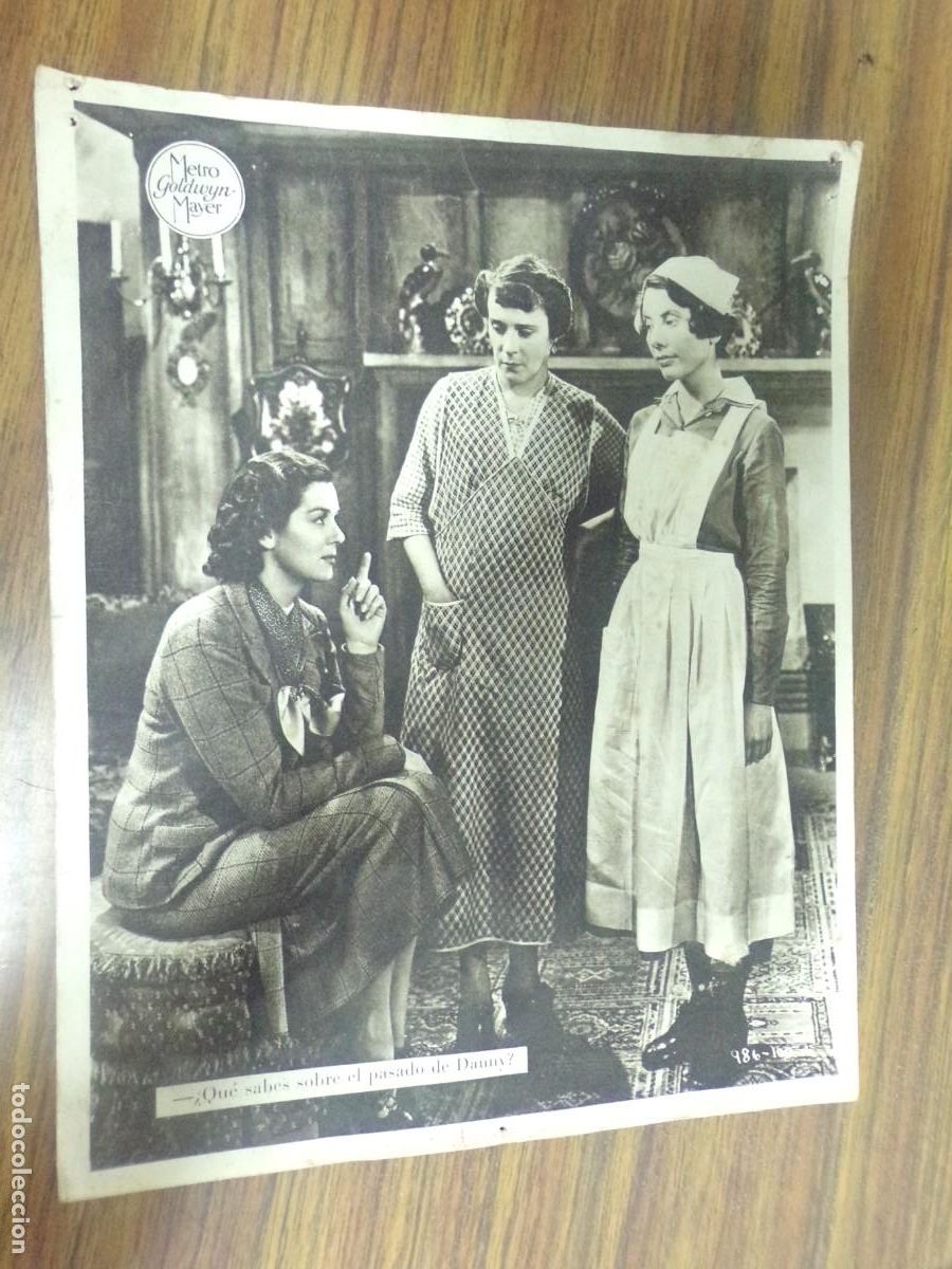 Cine: fotograma folleto Metro Goldwyn Mayer original. actores y actrices.