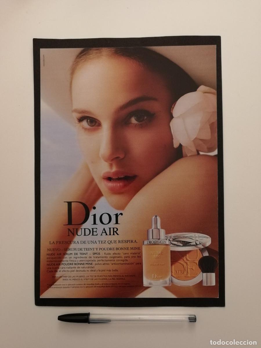Cine: ANUNCIO ACARTONADO -10*15- NATALIE PORTMAN - PUBLICIDAD DIOR